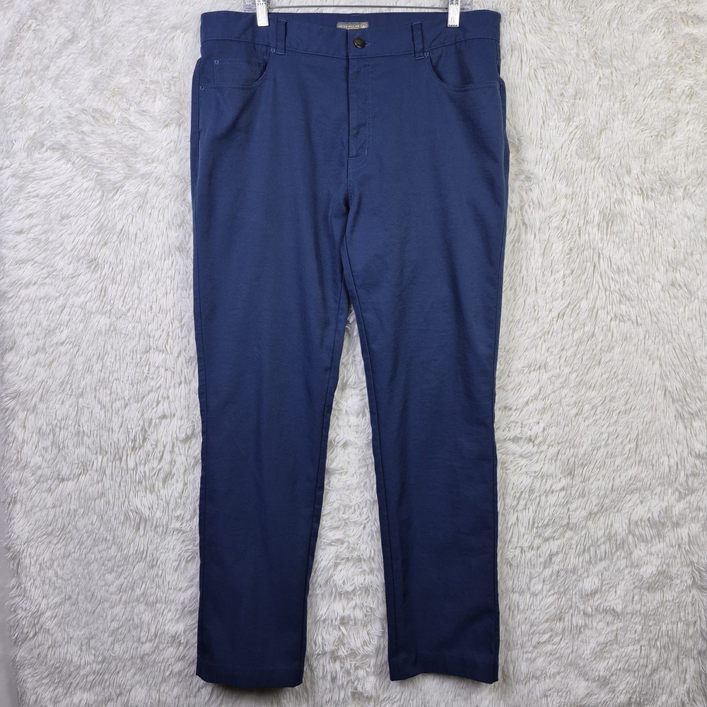 Peter‎ Millar Crown Sport eb66 Pants Mens 36x32 Blue Stretch Performnace Golf